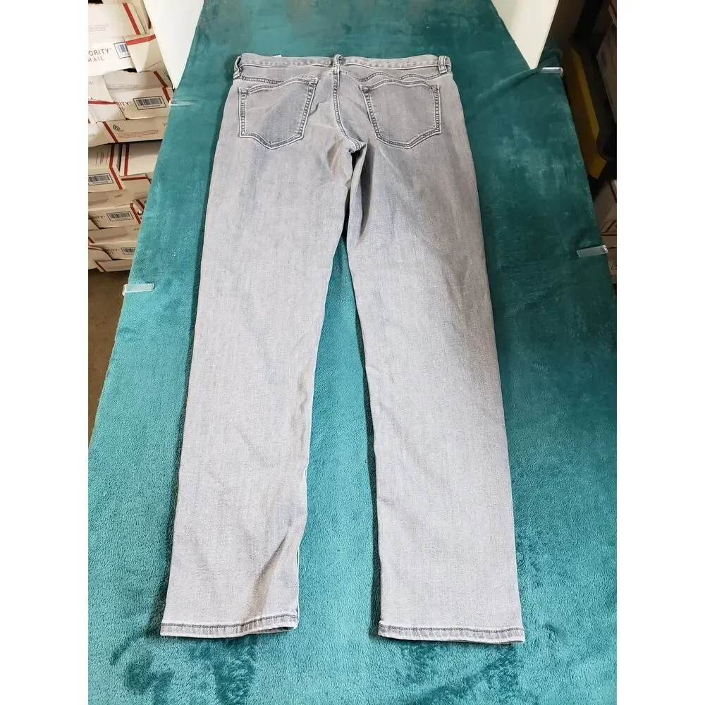 Banana Republic Jeans Size 32x30 Mens Gray Pants Stretch Traveler Slim Straight